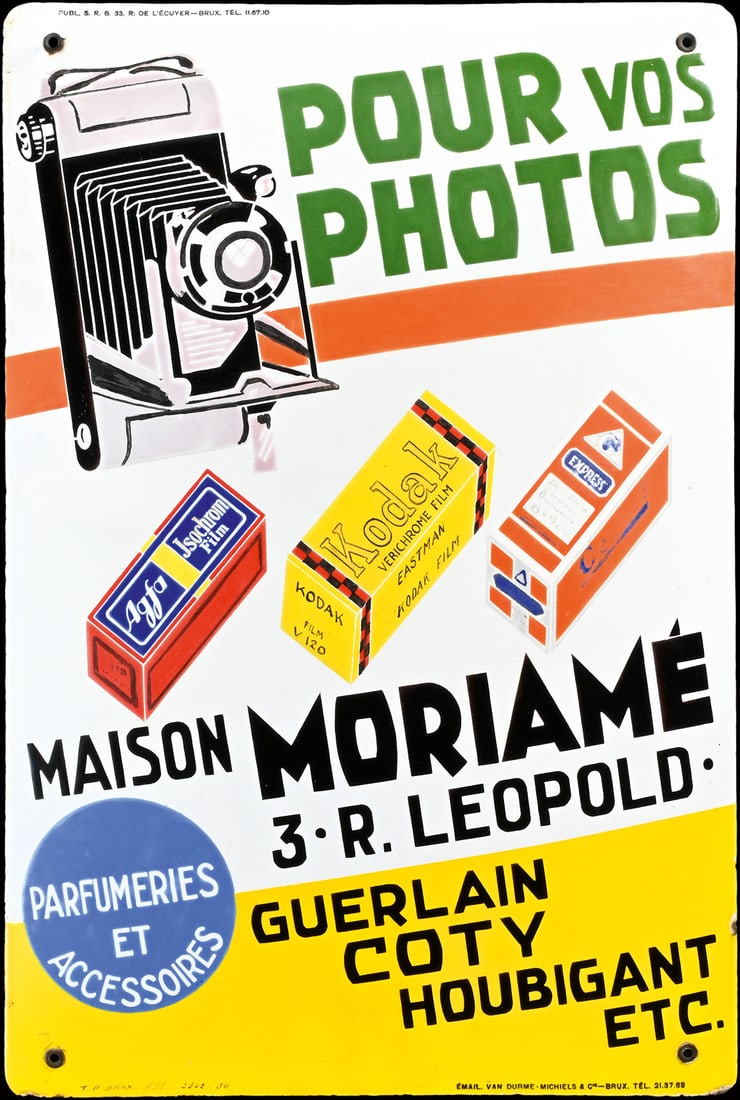 POUR VOS PHOTOS - AGFA KODAK GEVAERT | ONE OF A KIND PORCELAIN SIGN | (1) (1 of 9)