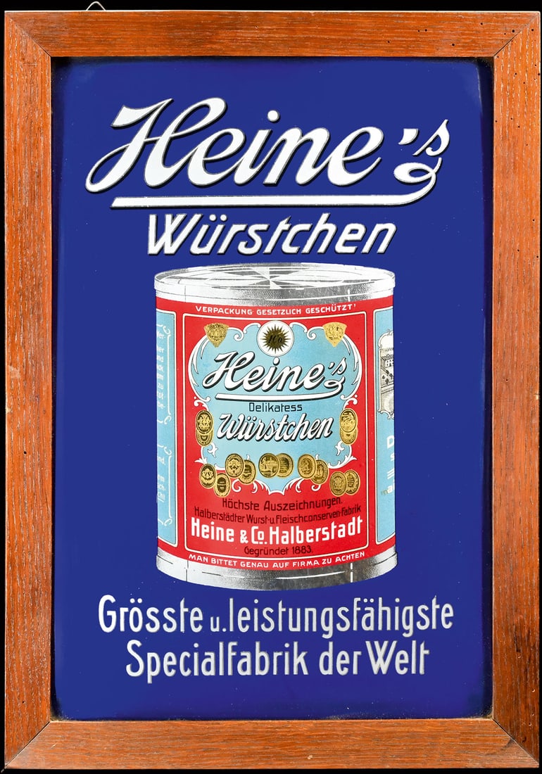 HEINE'S WUERSTCHEN | ADVERTISING SIGN | (1) (1 of 1)