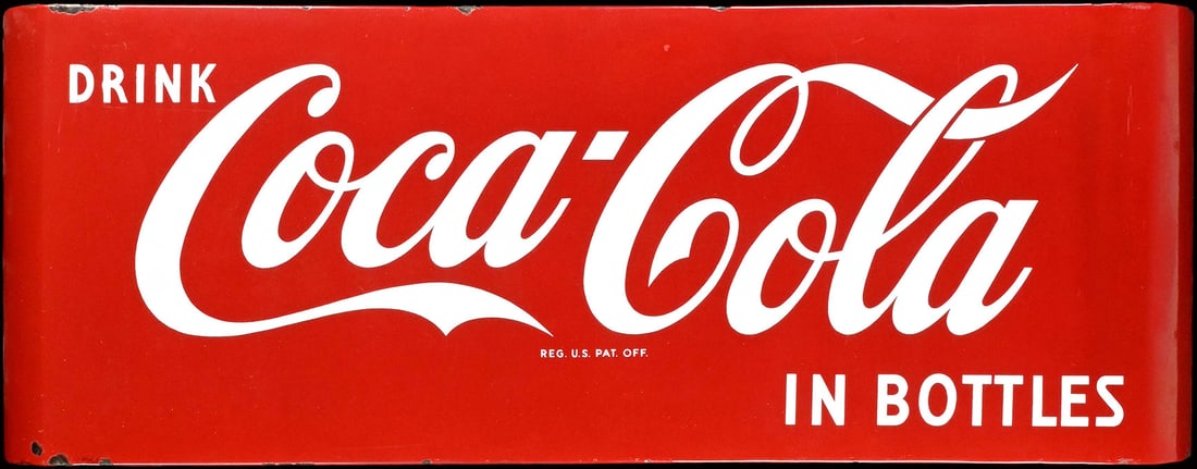 DRINK COCA-COLA IN BOTTLES | PORCELAIN SIGN | (1-2) (1 of 7)