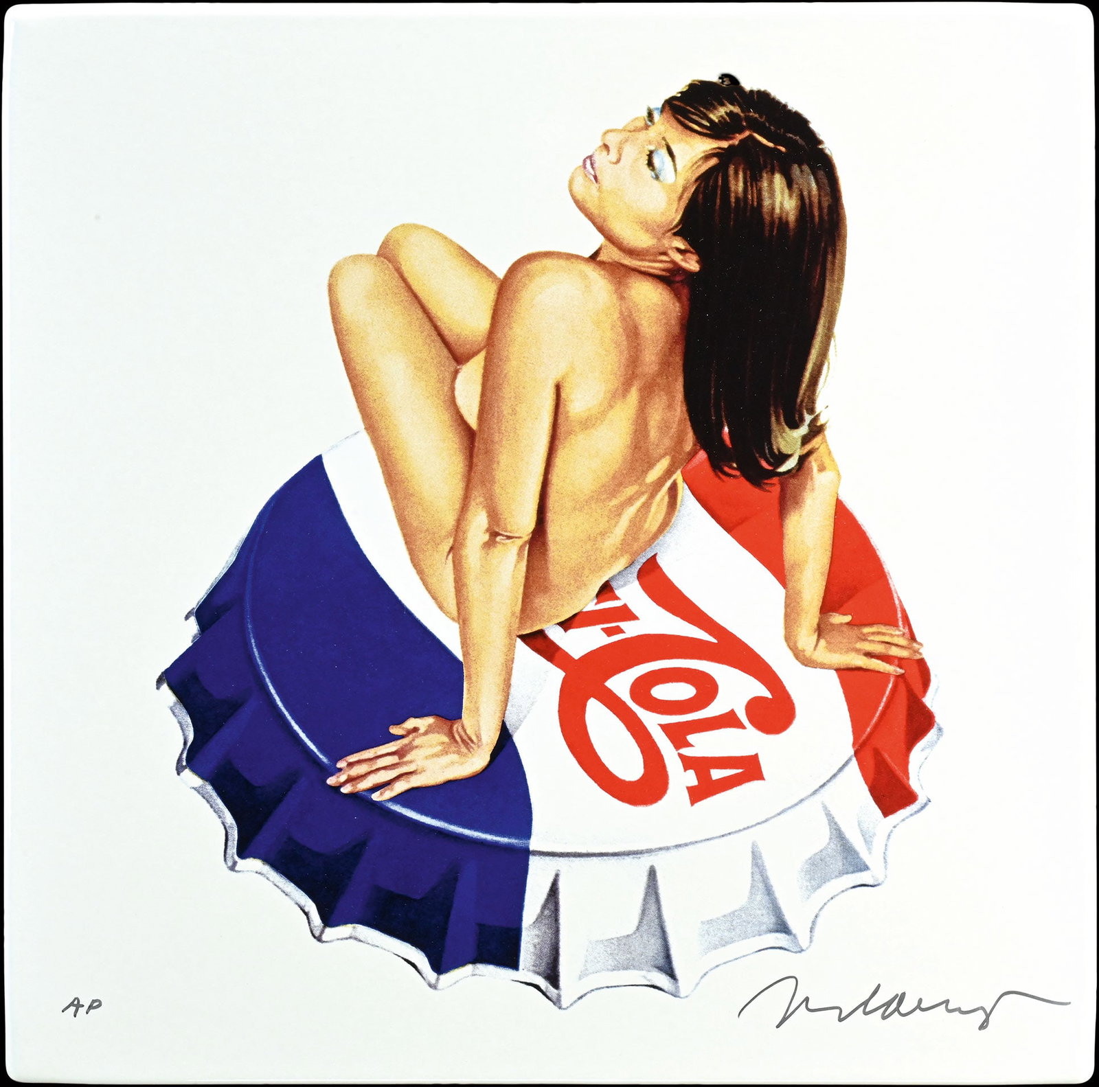 MEL RAMOS | PEPSI COLA | ARTIST PROOF | PORCELAIN SIGN | (0) (1 of 1)