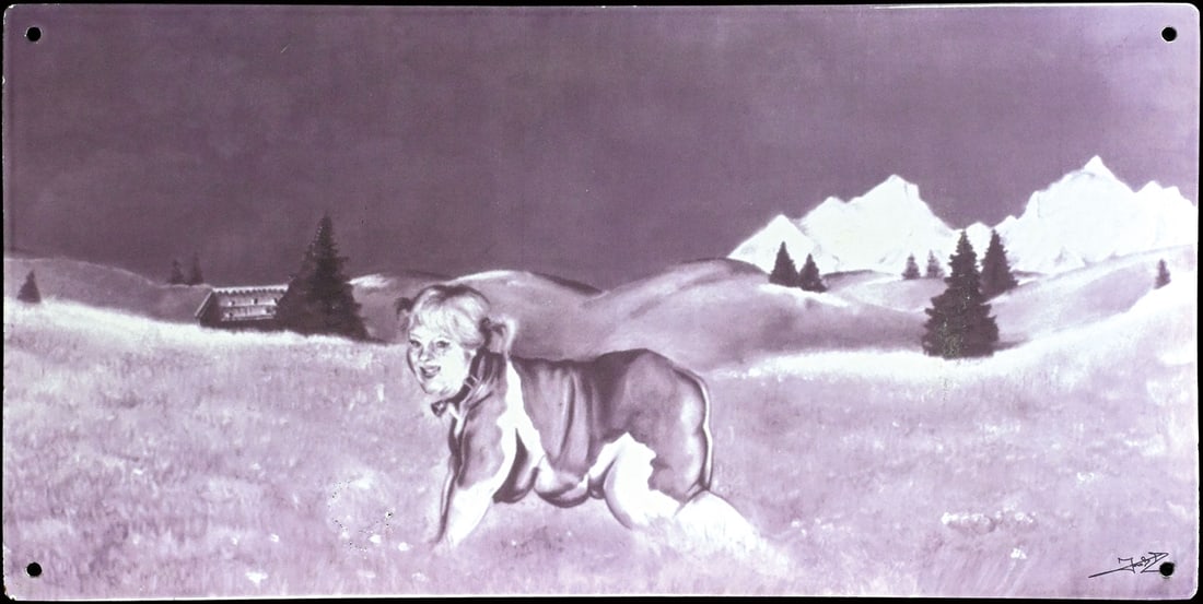 MILKA - DIE ZAERTESTE VERSUCHUNG | PORCELAIN SIGN BY SAMMY KONKOLITS | (1+) (1 of 7)