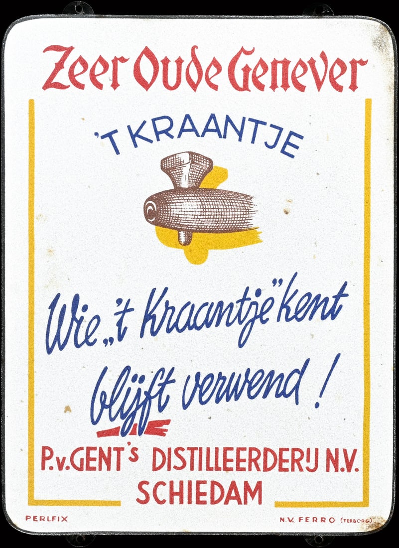 ZEER OUDE GENEVER 'T KRAANTJE | PORCELAIN SIGN | (1) (1 of 7)