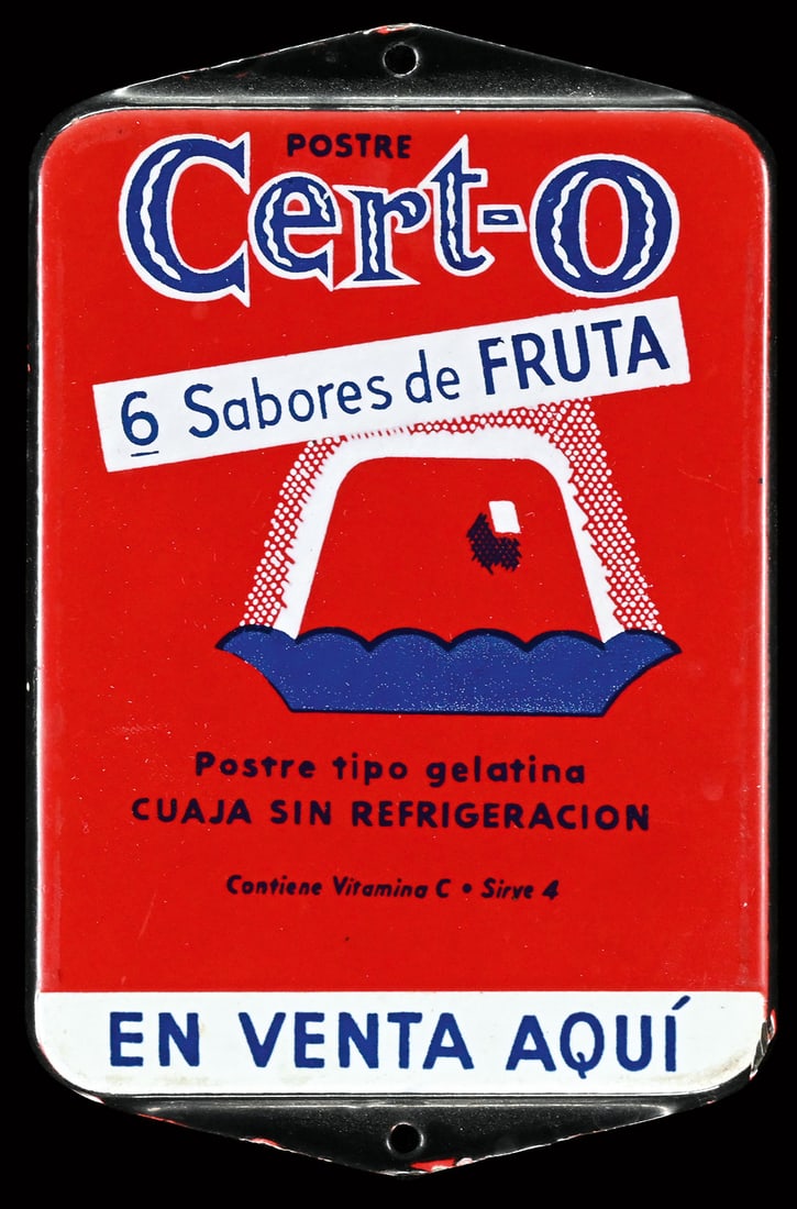CERT-O | PORCELAIN SIGN | (1-2): Doorsign, enamel, stenciled, NL around 1950, 9 x 14 cm, the sign used to be produced for the Dutch overseas territories in the southern Caribbean, rare | We do only sell old original pieces - no repro