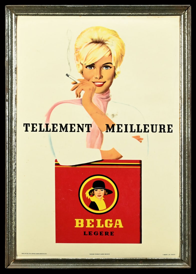 BELGA CIGARETTES | ADVERTISING SIGN | (1) (1 of 7)