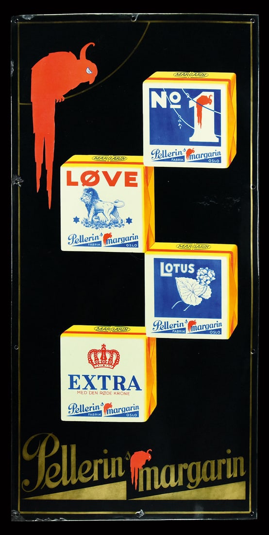 PELLERIN'S MARGARIN | PORCELAIN SIGN | (1) (1 of 1)