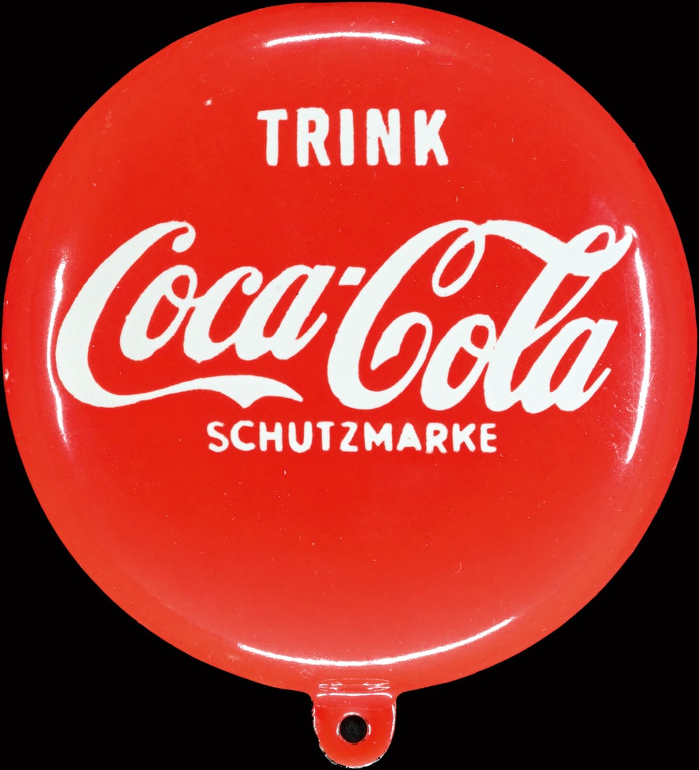 COCA-COLA | ICONIC SMALL BUTTON PORCELAIN SIGN | (1+) (1 of 7)