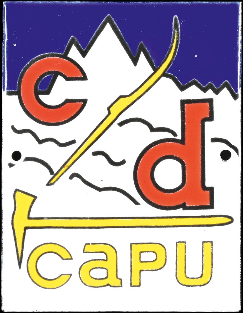 C.D. CAPU | PORCELAIN SIGN | (1+) (1 of 1)