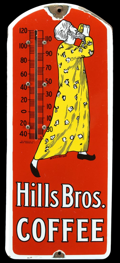 HILLS BROS. COFFEE | PORCELAIN SIGN | (2) (1 of 1)