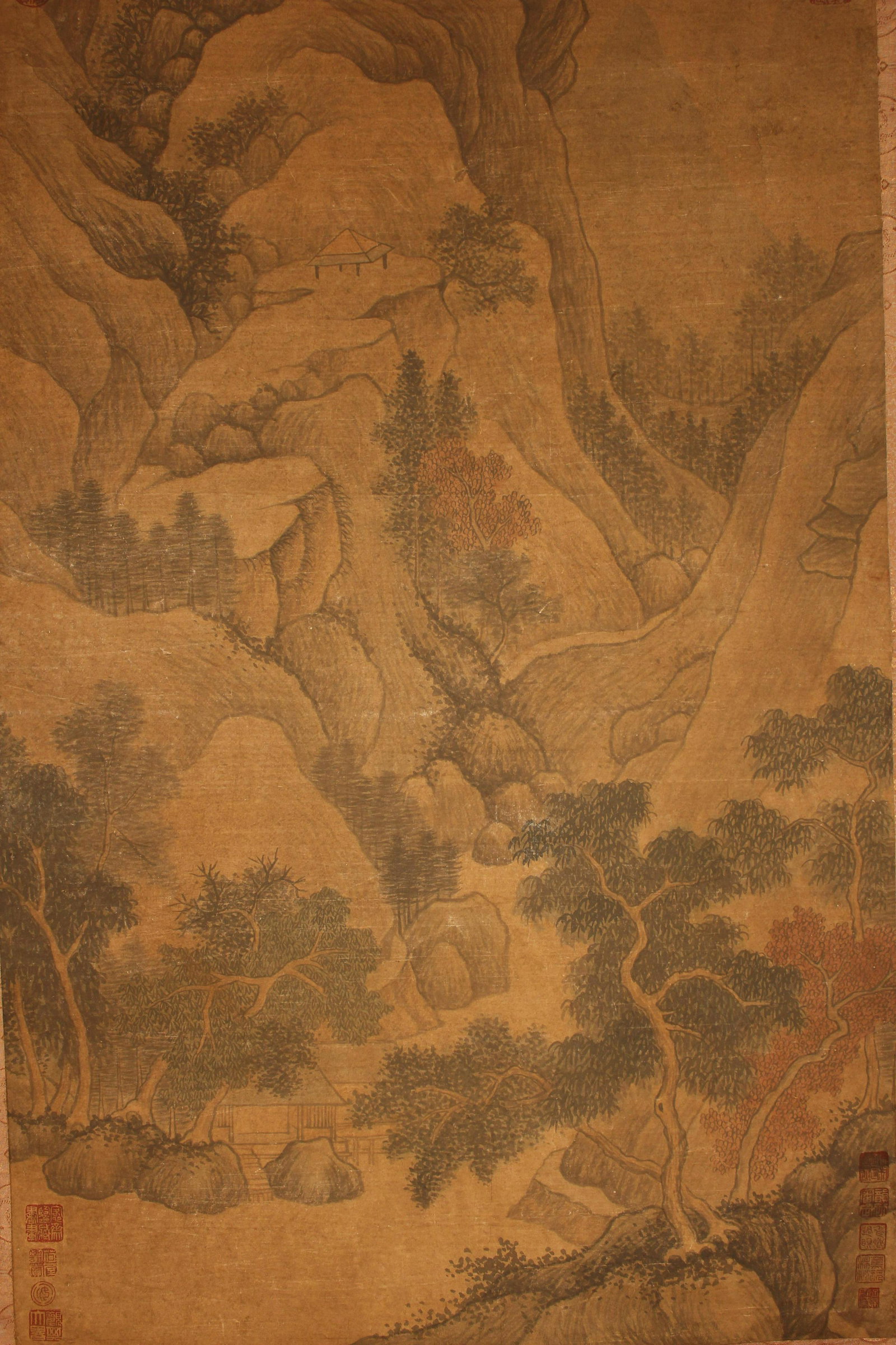 A Chinese Mountain-view Fortune Scroll - 3