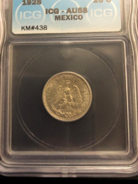 Mexico 1928 20 centavos .72 silver (1 of 2)