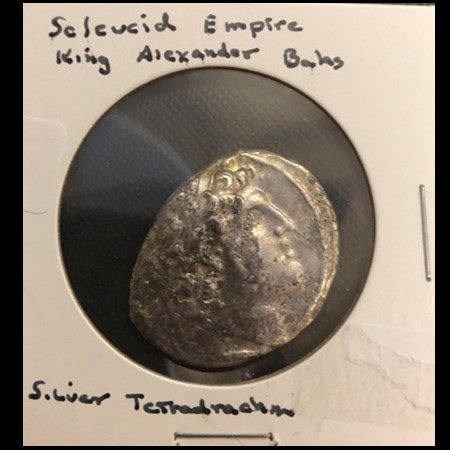 Seleucid King Alexander Balas Silver Tetradrachma (1 of 2)