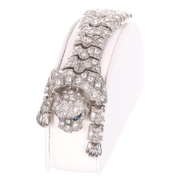 Cartier Style Articulated Panther Bracelet (1 of 8)