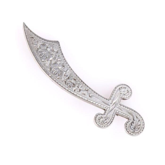 FREE POST Victorian Silver Scabbard Brooch (1 of 4)