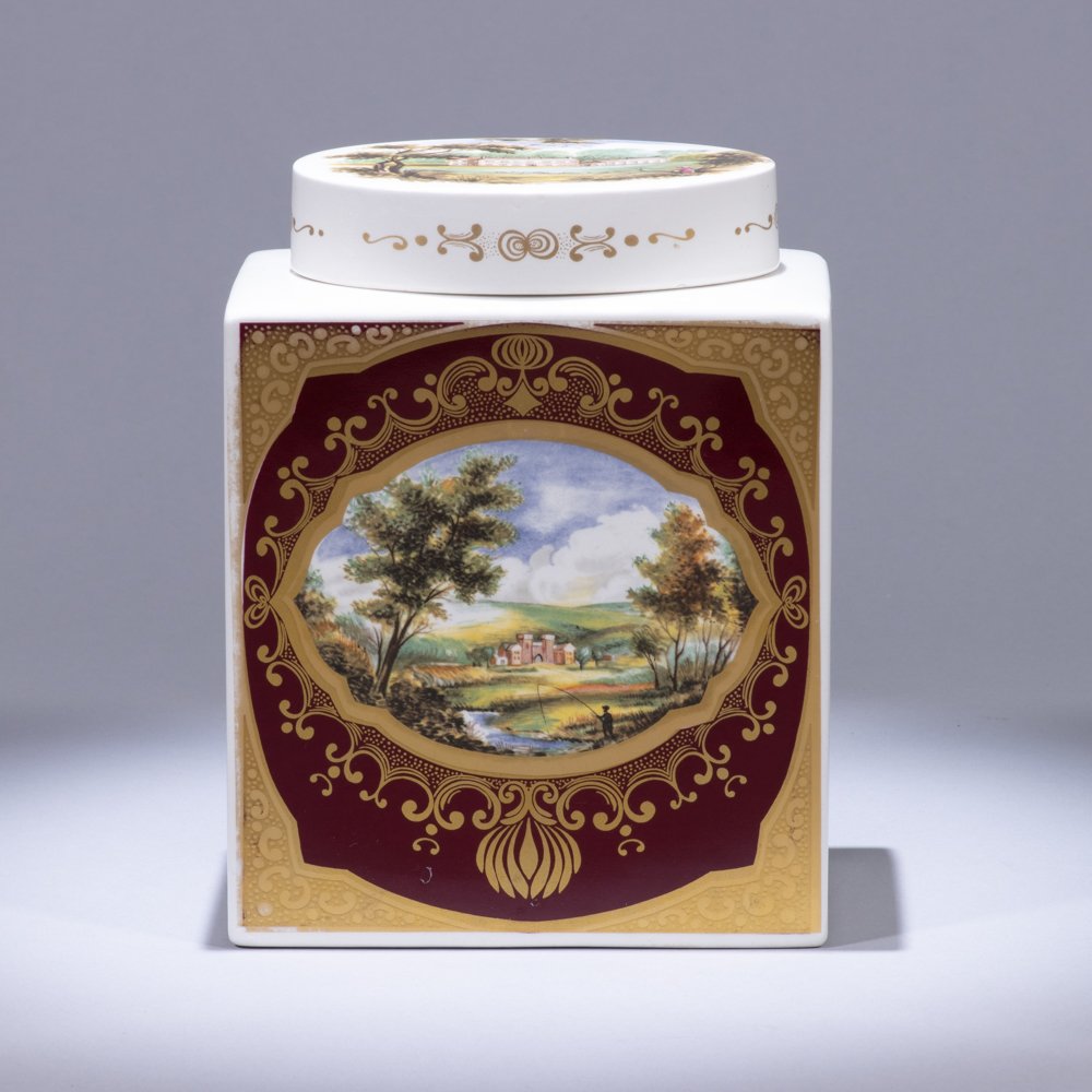 Royal Cauldon Porcelain Tea Caddy (1 of 7)