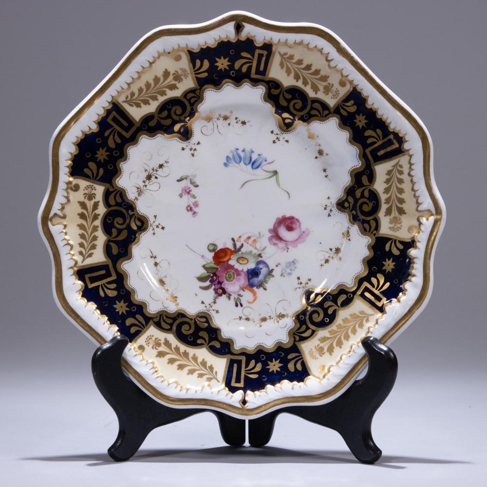 Samuel Alcock Porcelain Georgian Plate ca. 1820 (1 of 6)