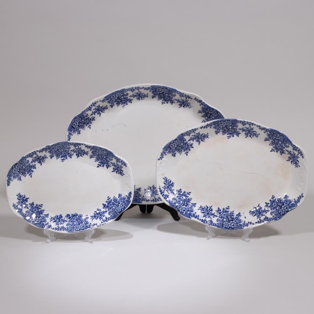 Blue Willow Porcelain Platters 19th Century (1 of 7)