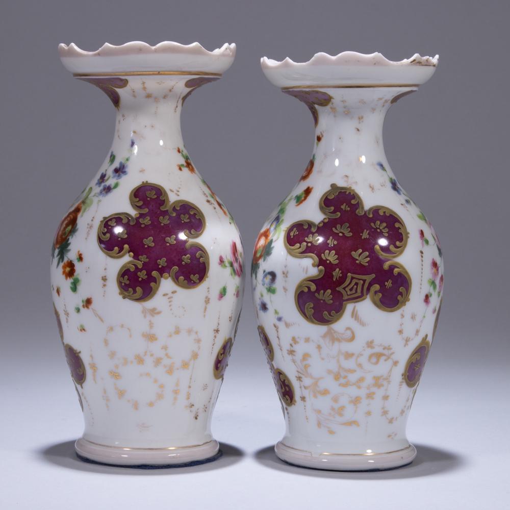 Pair of Bohemian Ruby Glass Vases (1 of 8)