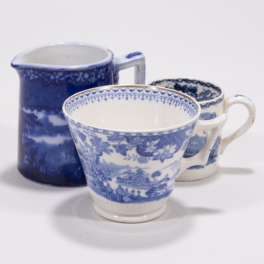 Victorian Blue & White Willow Porcelain Cups: 100 x 80 x 85mm. Please study all photographs carefully to get an accurate representation of the item. We offer in-house shipping internationally (US and rest of the world. Dispatched from the UK). We