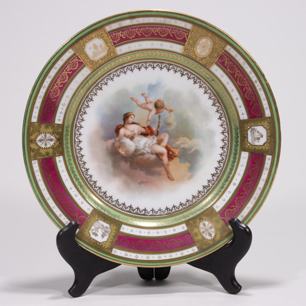 Royal Vienna Porcelain Plate Depicting Puto ca. 1890 (1 of 6)