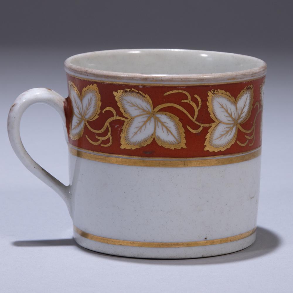 John Rose Coalport Porcelain Coffee Can ca. 1805: 85 x 65 x 60mm. Please study all photographs carefully to get an accurate representation of the item. We offer in-house shipping internationally (US and rest of the world. Dispatched from the UK). We