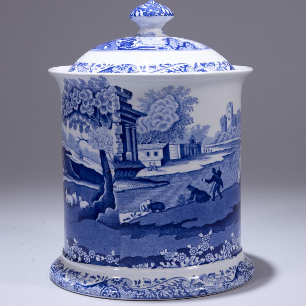 Spode Blue Italian Porcelain Jar: 165 x 165 x 220mm. Please study all photographs carefully to get an accurate representation of the item. We offer in-house shipping internationally (US and rest of the world. Dispatched from the UK). 