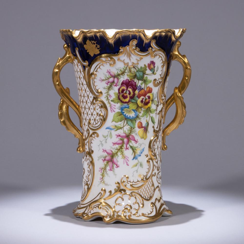 Spode Porcelain Cobalt Vase 19th Century (1 of 6)