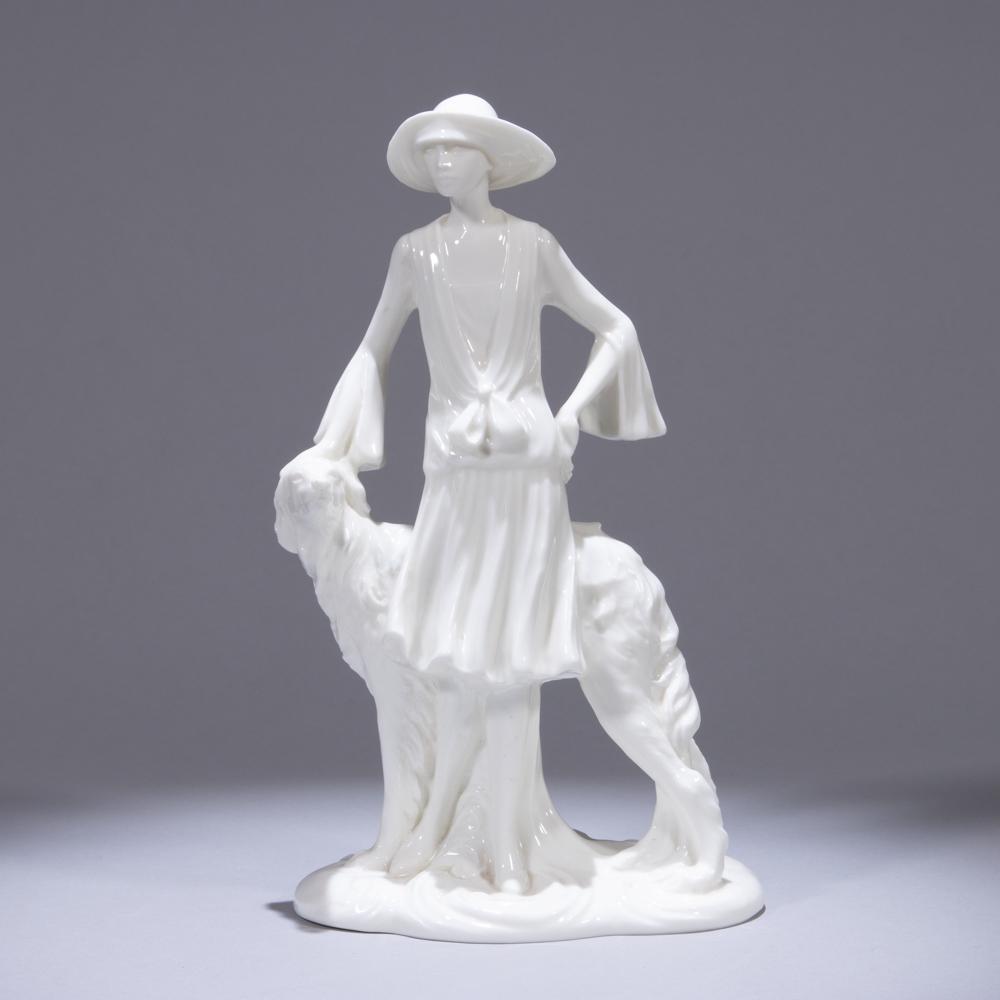 Blanc de Chine Art Deco Style Sculpture (1 of 6)