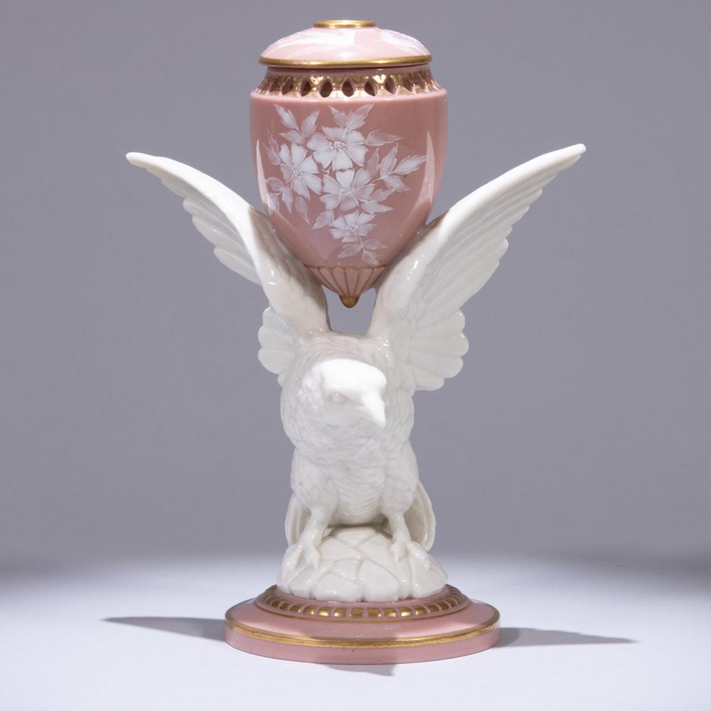 Royal Worcester Grainger & Co Porcelain Pot Pourri ca. (1 of 8)