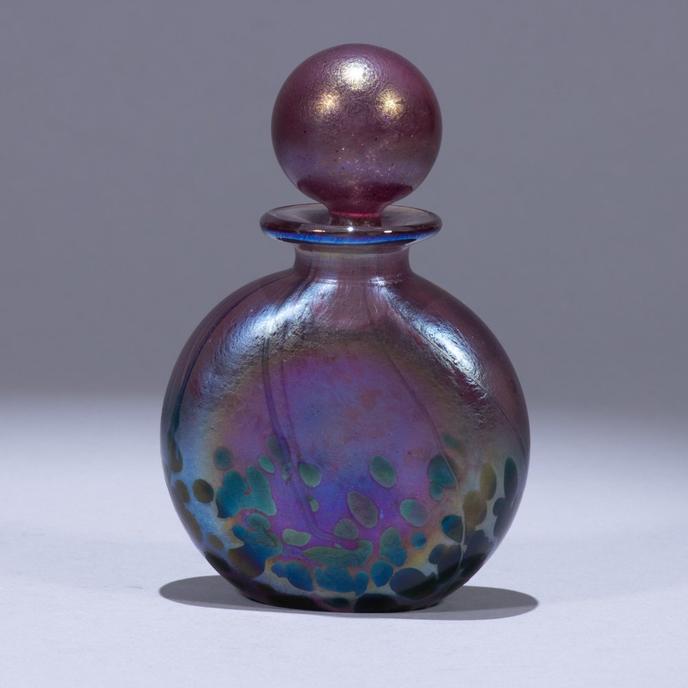 Maltese Iridescent Signed Glass Perfume Bottle (1 of 6)