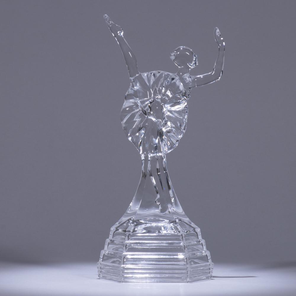 Art Deco Glass Sculpture of Ballerina Dancer Barnebys