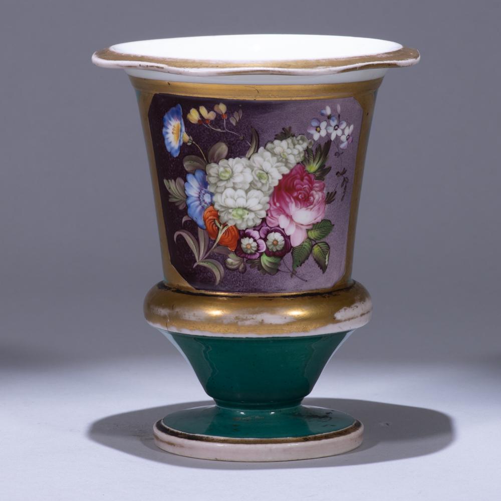 Crown Derby Painted Porcelain Urn ca. 1850 (1 of 7)