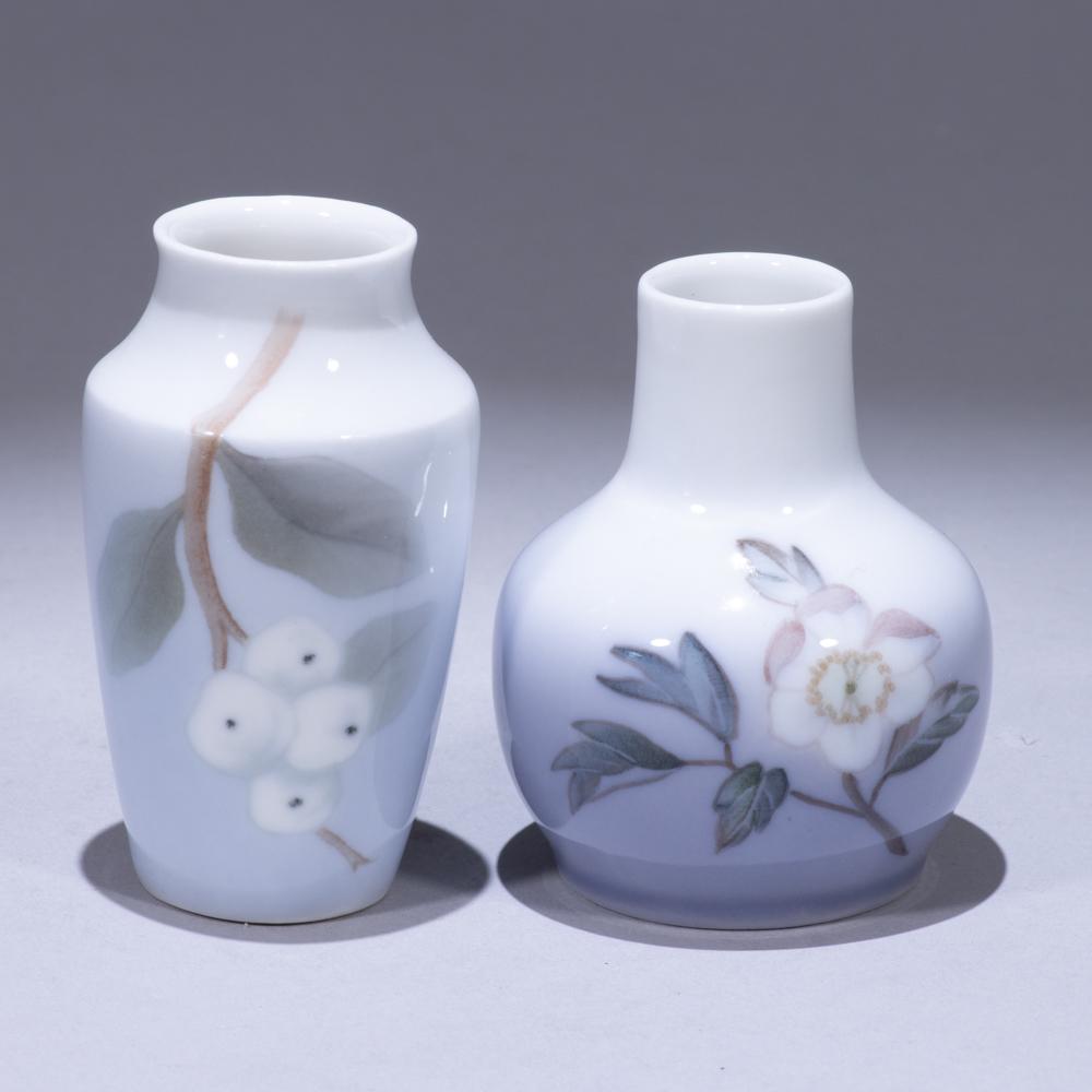 Two Royal Copenhagen Porcelain Miniature Vases (1 of 6)