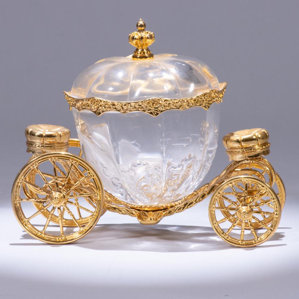 Franklin Mint Cinderella Crystal 24K Gold Carriage (1 of 10)