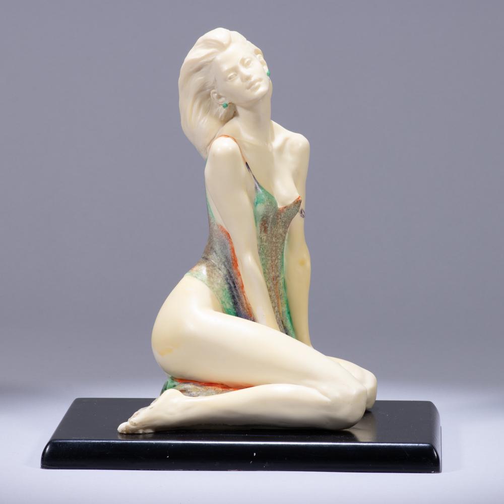 Nude Composite Sculpture Signed Vittorio Tessaro: 210 x 150 x 225mm. Please study all photographs carefully to get an accurate representation of the item. We offer in-house shipping internationally (US and rest of the world. Dispatched from the UK). 