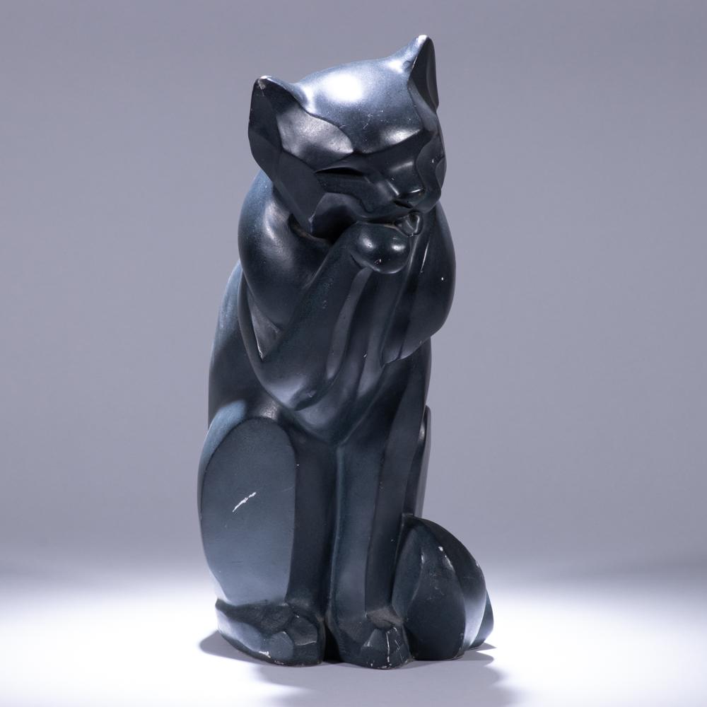 Signed Cat Sculpture (1 of 7)