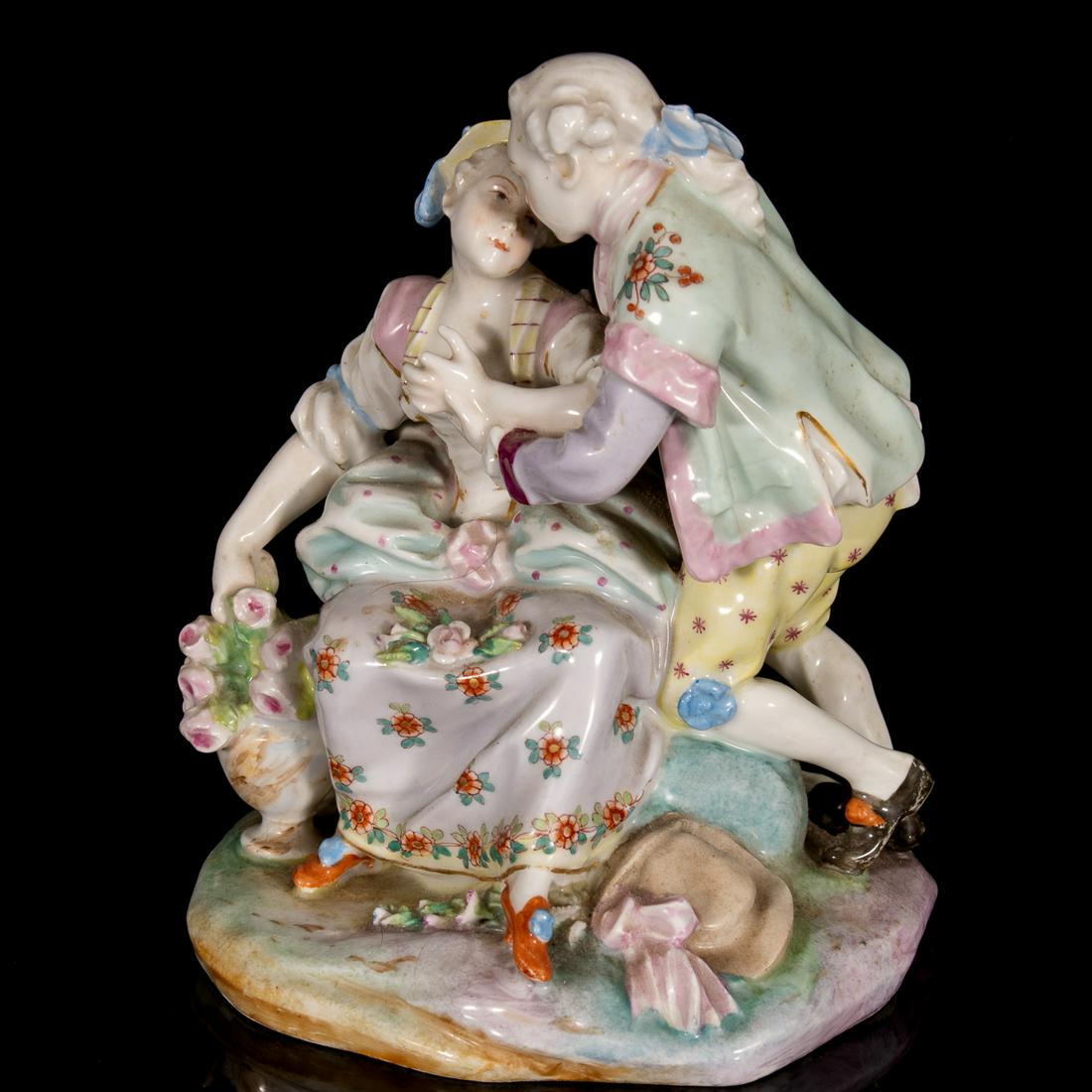 Sitzendorf Courting Porcelain Figure Group ca. 1880 (1 of 7)