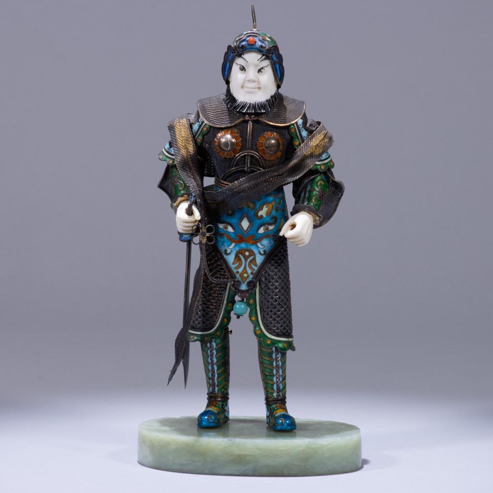 Japanese Okimono Cloisonne Sculpture of Samurai 19th: Please study all photographs carefully to get an accurate representation of the item. We offer in-house shipping internationally (US and rest of the world. Dispatched from the UK). We aim to ship all