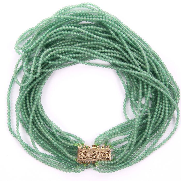 Chinese Emerald Necklace 220ct (1 of 6)