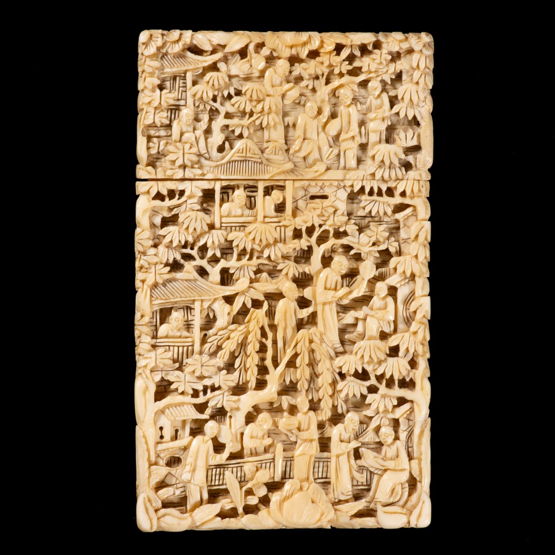 Chinese Cantonese Carved Card Case for Export (1 of 6)