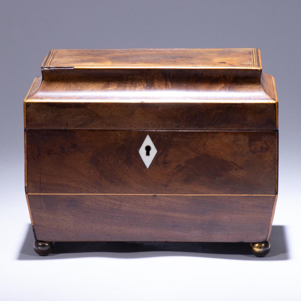 Georgian Mahogany Sarcophagus Decanter Box: Please study all photographs carefully to get an accurate representation of the item. We offer in-house shipping internationally (US and rest of the world. Dispatched from the UK). We aim to ship all 