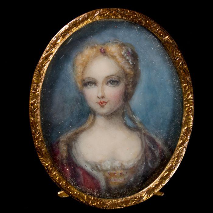 19th C British School Portrait Miniature Painting (1 of 4)