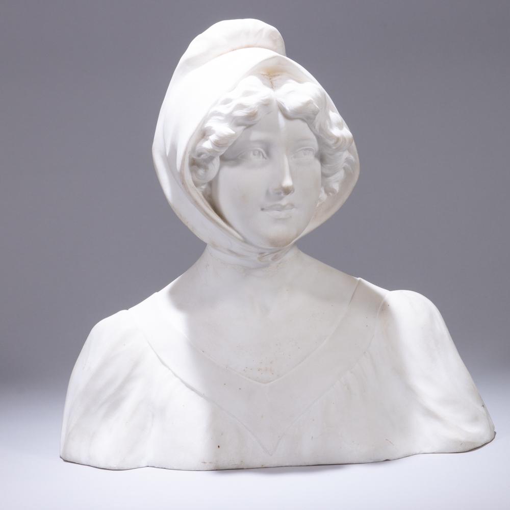 Marble Bust Sculpture Manner of A. Giorgi (Italian (1 of 6)