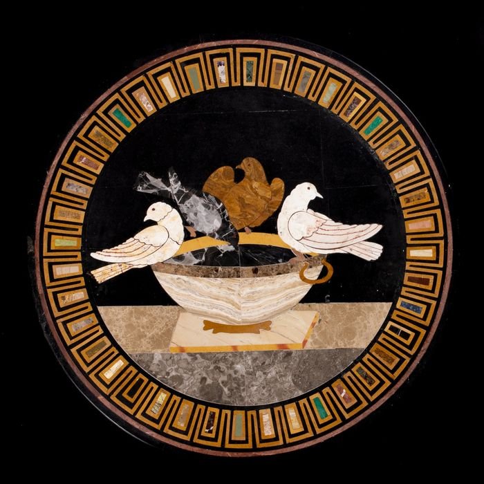 19th C Italian Pietra Dura Grand Tour Marble Table (1 of 5)