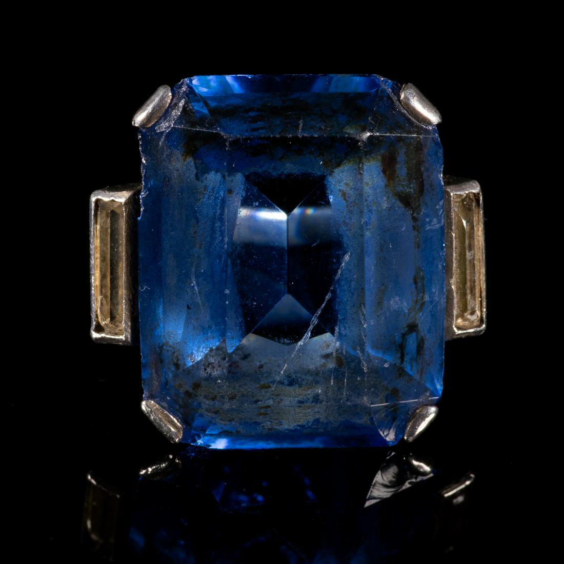 Art Deco Silver Paste Ring (1 of 5)