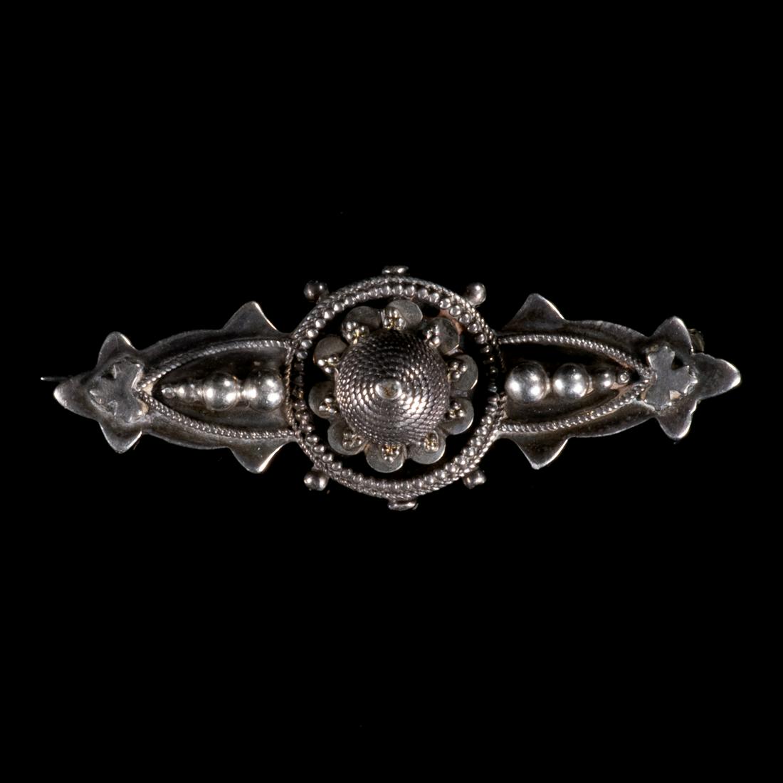 Victorian Gilded Silver Brooch (1 of 6)