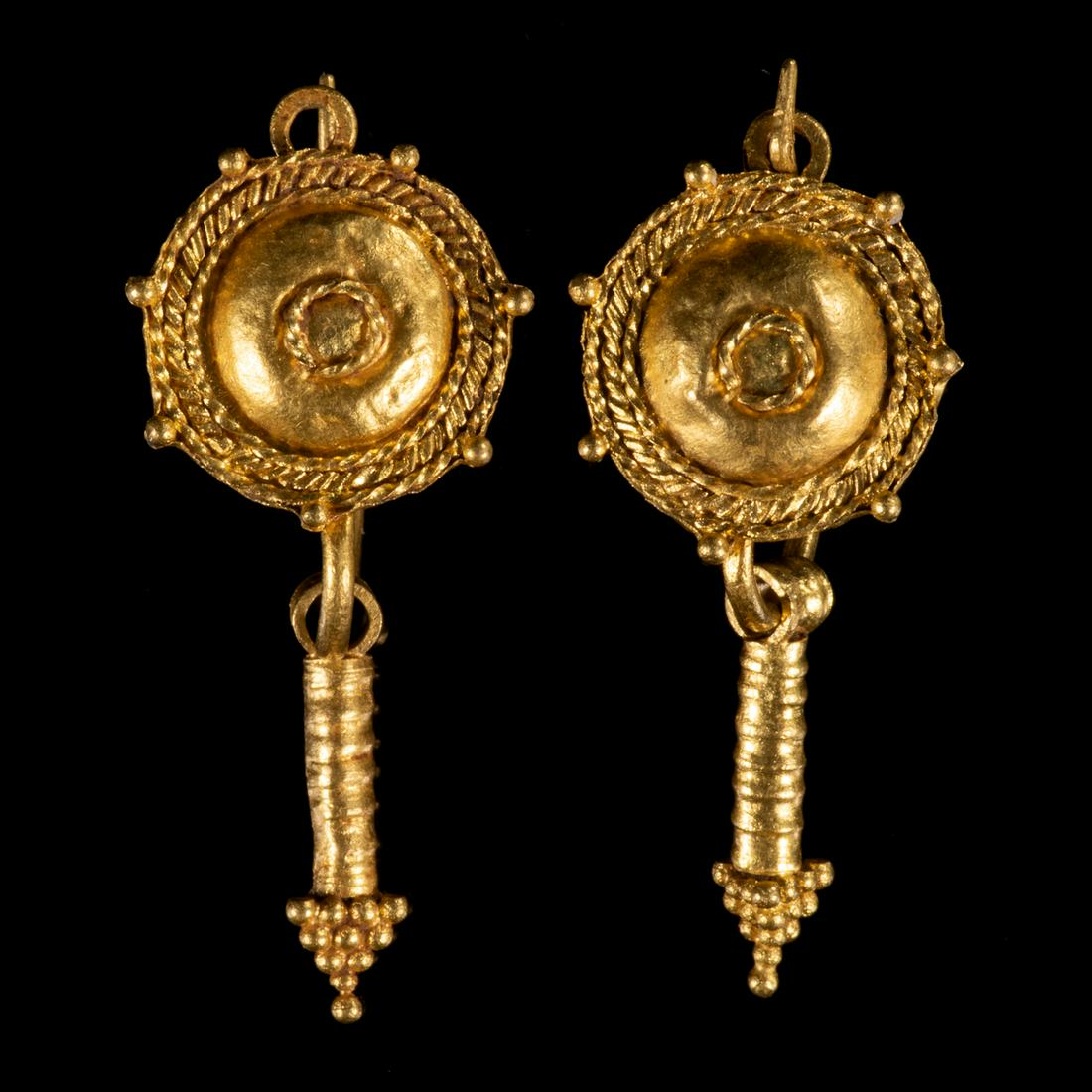 Ancient Greek Hellenistic Gold Earrings (1 of 6)