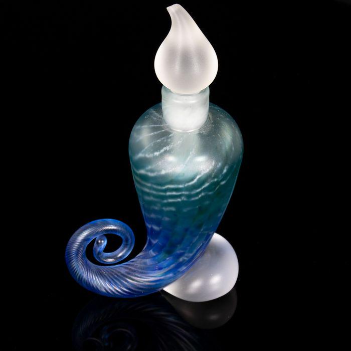 Signed Cornucopia Scent Bottle Pate de Verre (1 of 7)