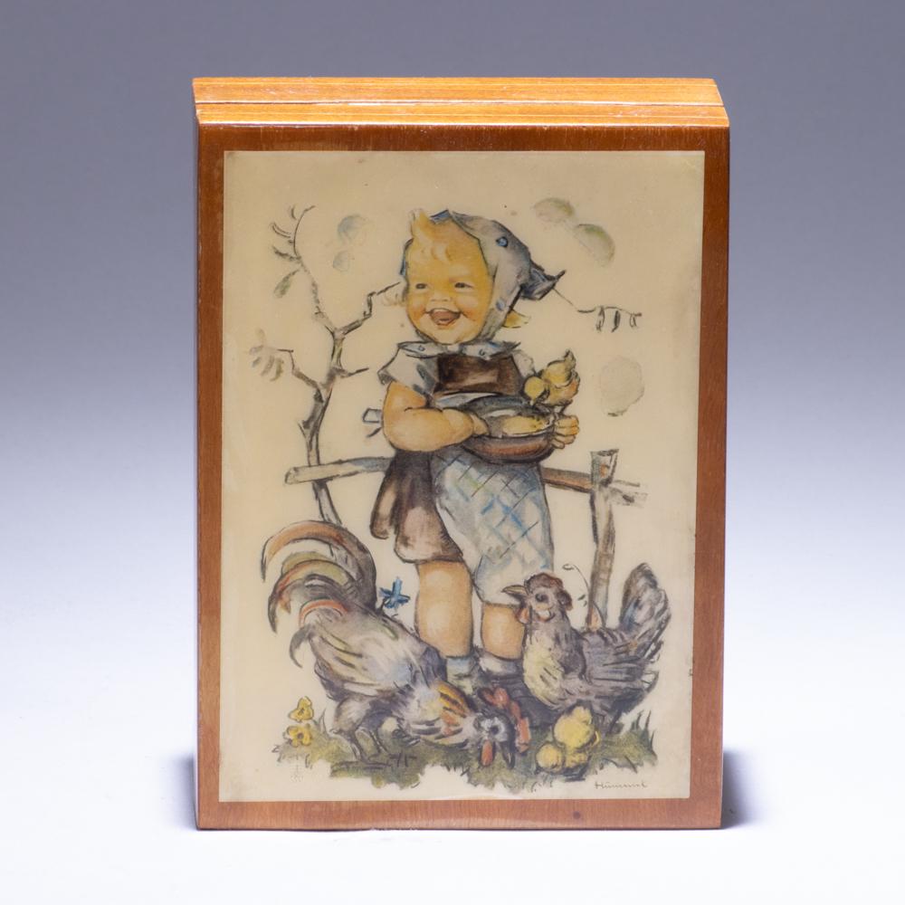 Goebel Hummel Wooden Musical Box: Please study all photographs carefully to get an accurate representation of the item. We offer in-house shipping internationally (US and rest of the world. Dispatched from the UK). We aim to ship all