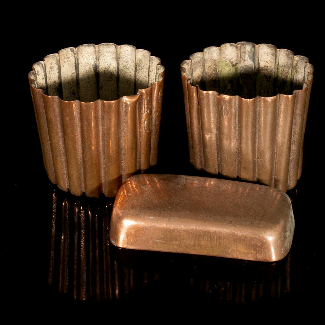 Victorian Antique Copper Jelly Moulds Late 19th C (1 of 7)
