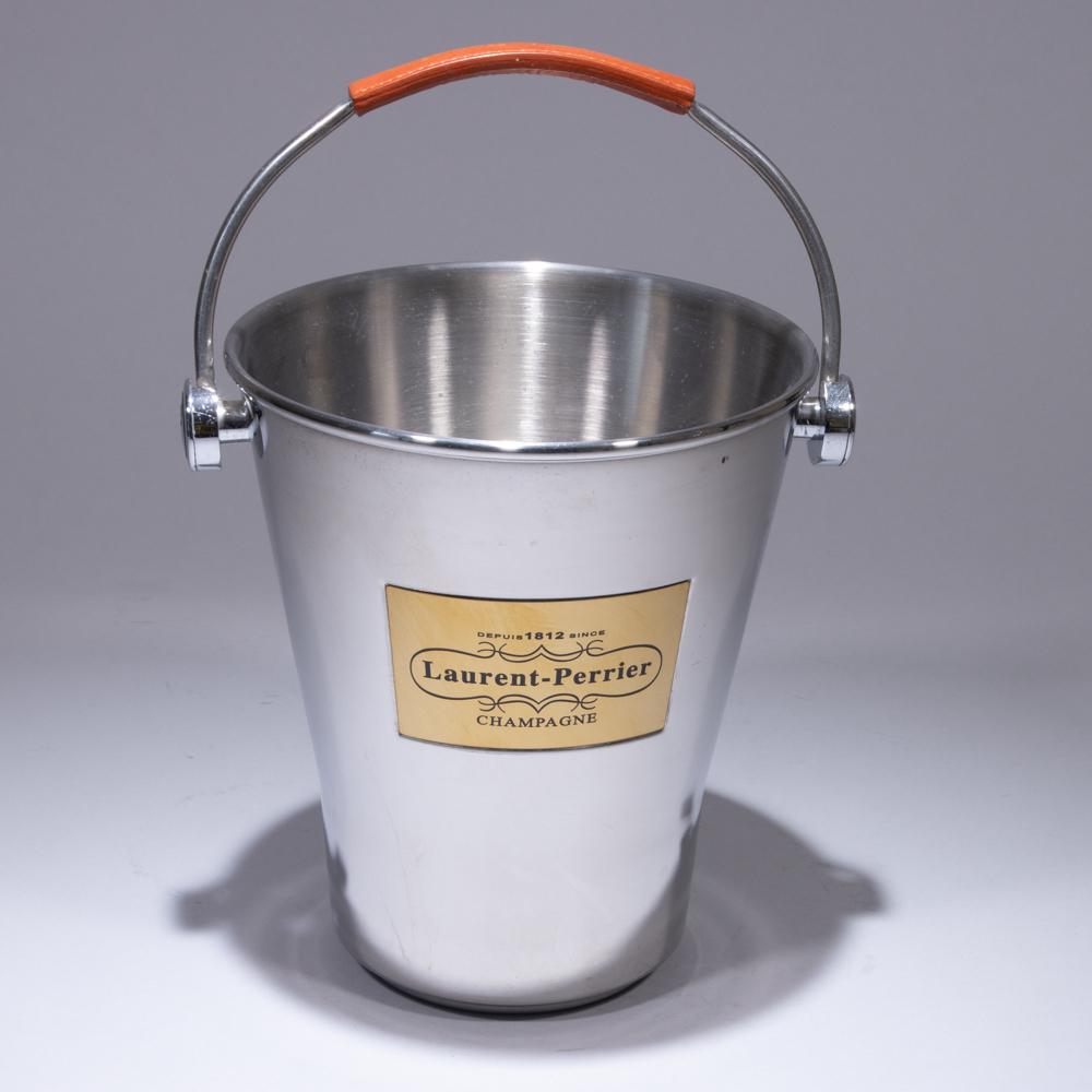 Laurent Perrier Champagne Bucket Leather Handle: Please study all photographs carefully to get an accurate representation of the item. We offer in-house shipping internationally (US and rest of the world. Dispatched from the UK). We aim to ship all 